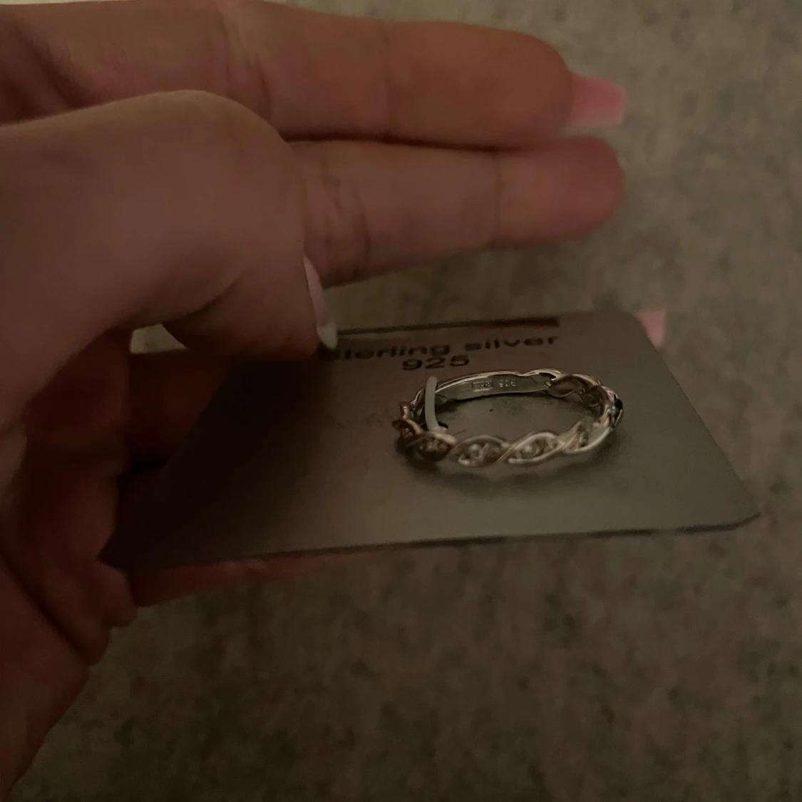 sterling silver ring, guldfynd  - 1