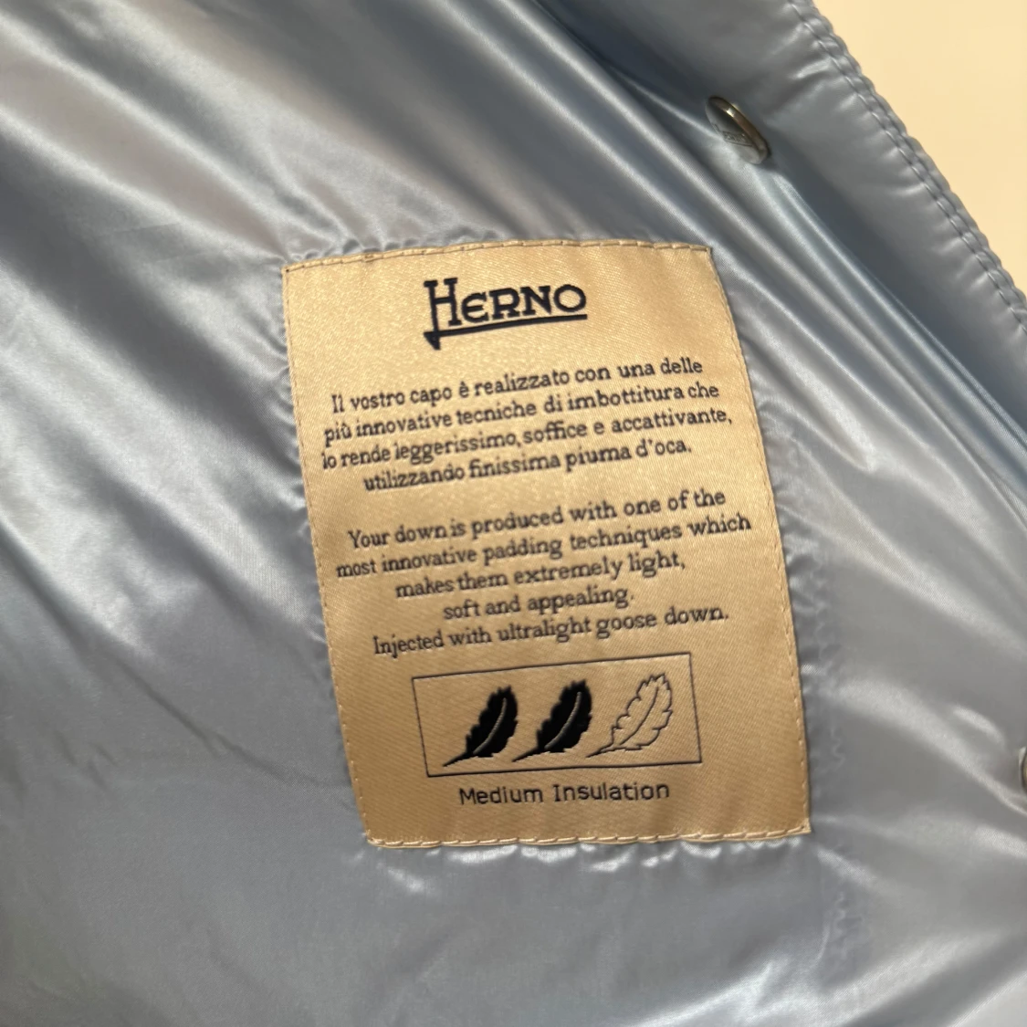 Ljusblå pufferjacka från Herno - 3