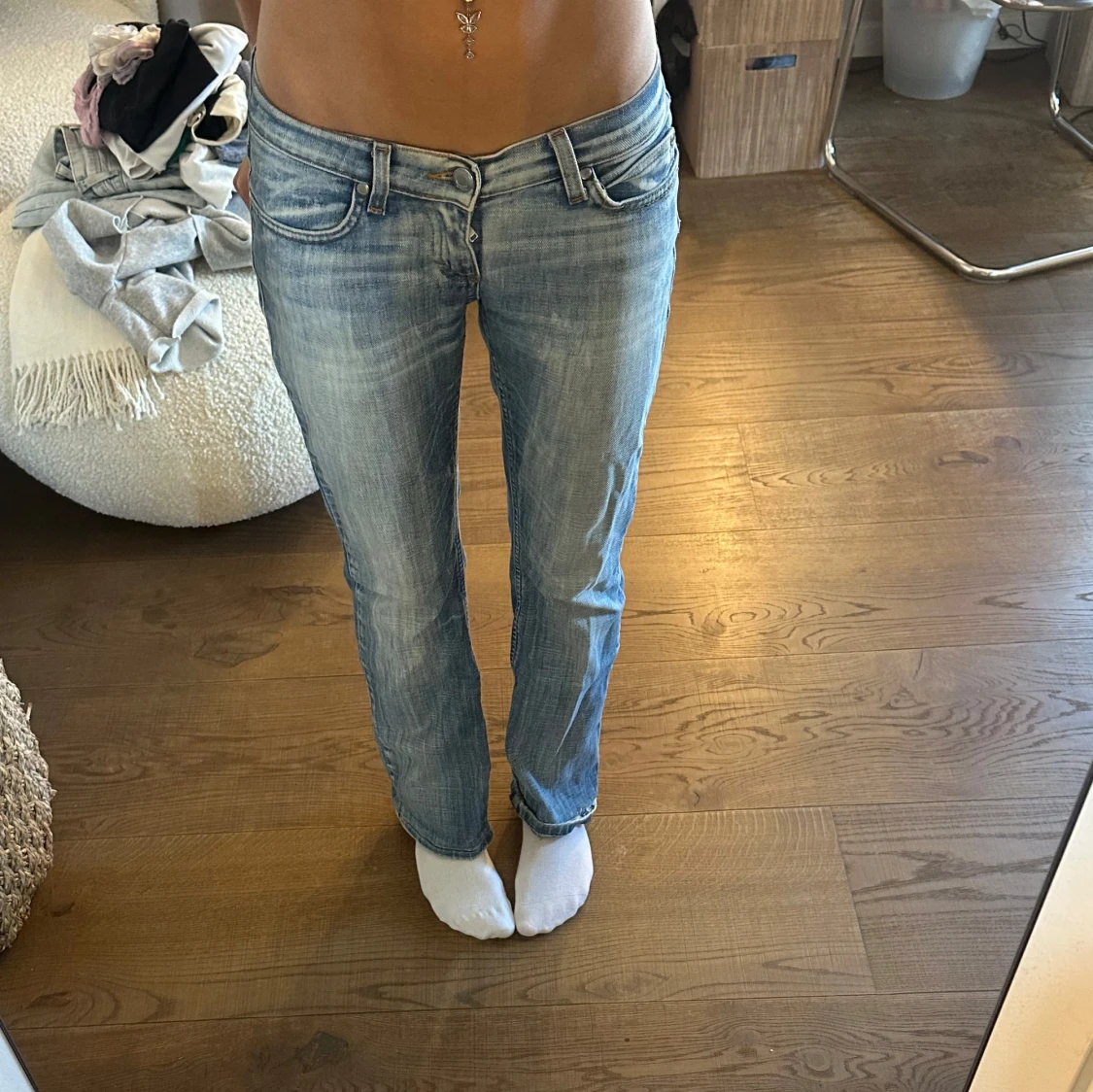 Ljusblå jeansbyxor från Only Jeans