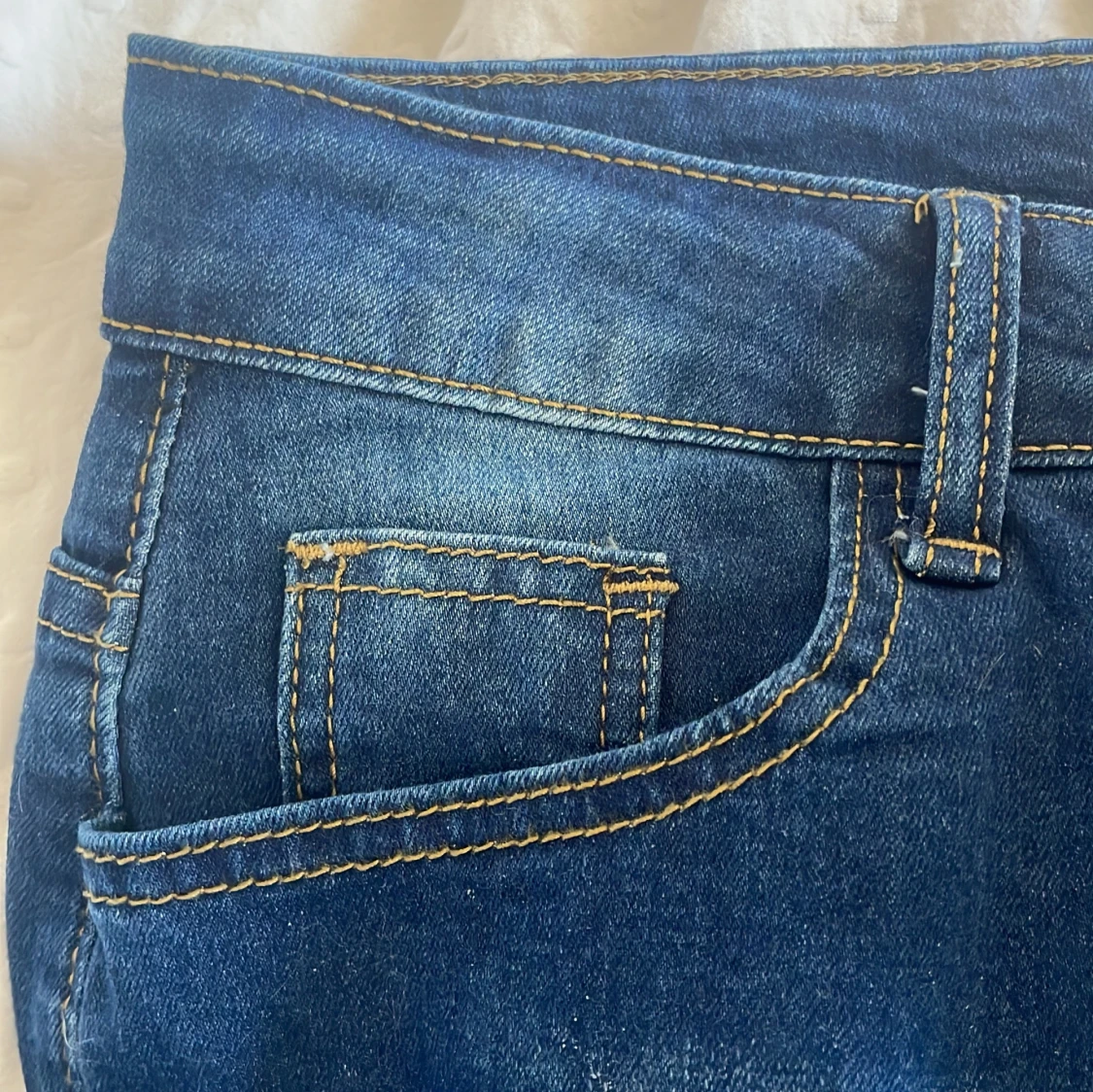 Blå bootcut jeans - 4