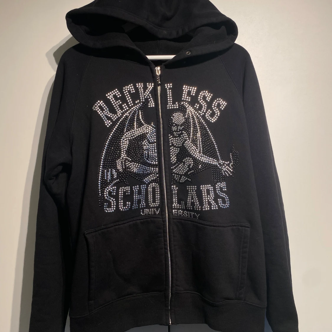 Reckless Scholars Zip Hoodie Svart - 2