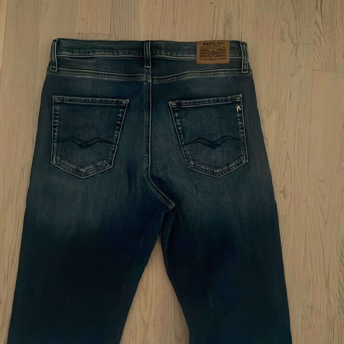 Blå Replay jeansbyxor straight fit - 3