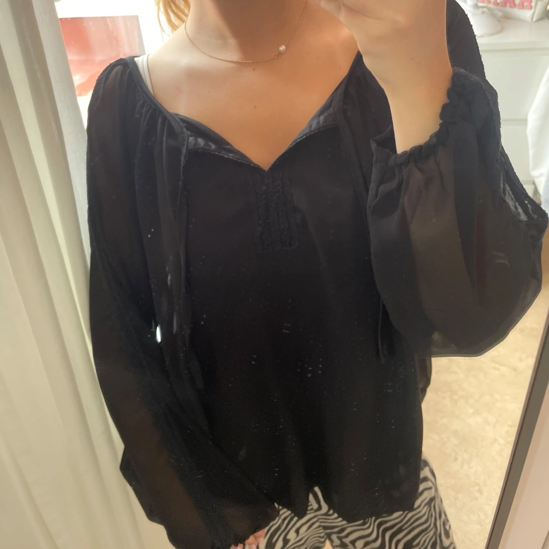 Boho blus svart - 2