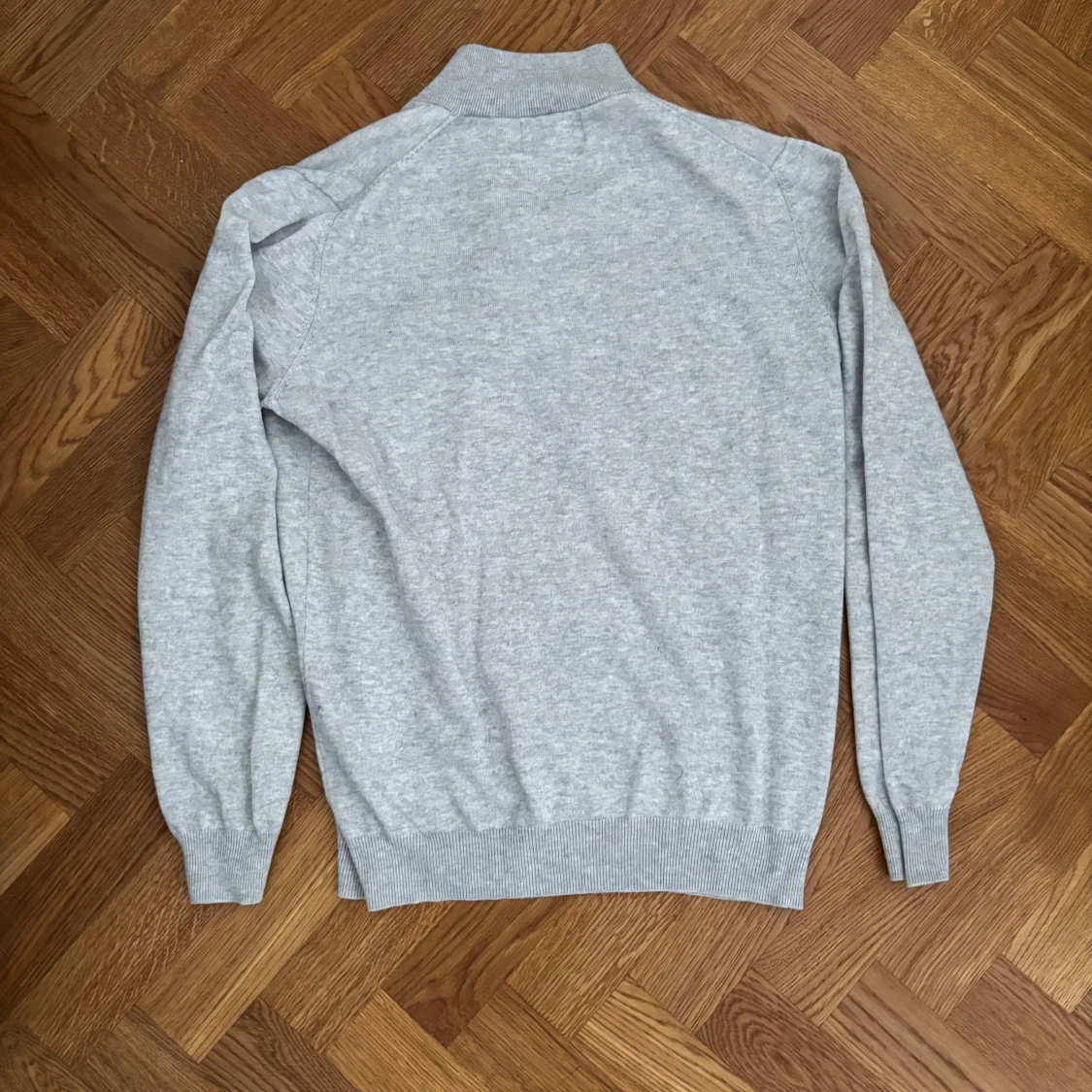 Ljusgrå half zip tröja Alan Paine - 1