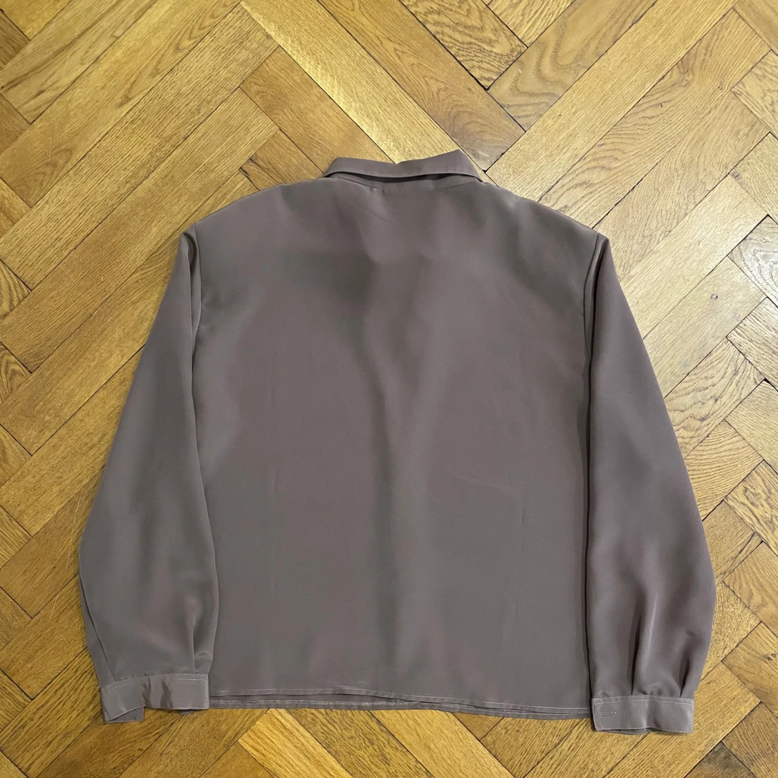 Vintage Lady Chic brown blouse, 52 (XXL) - 1