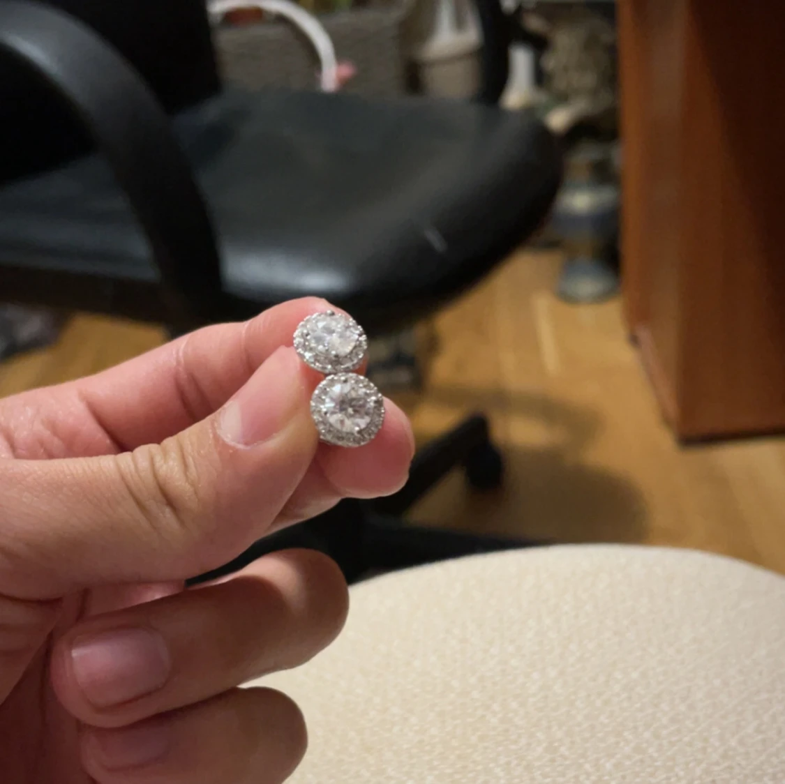 moissanite örhängen - 2