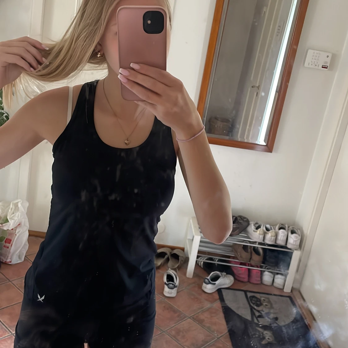 Svart thight tränings linne - 2