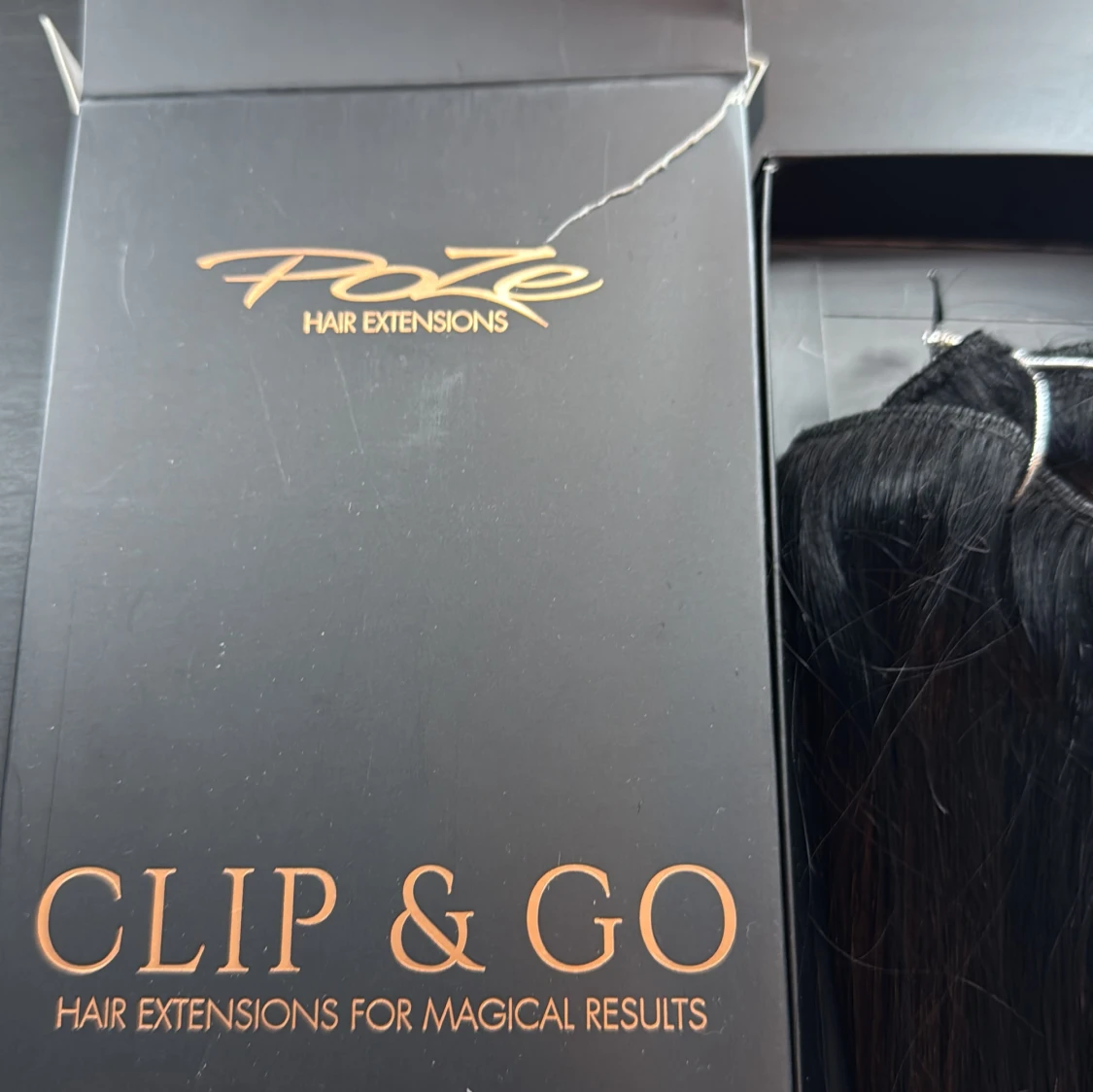 Poze Clip on löshår svart 40 - 2