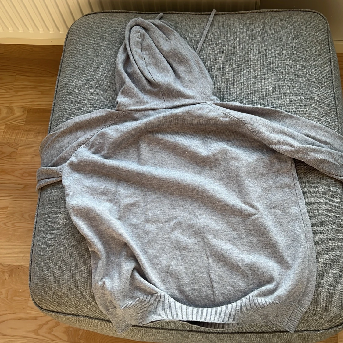 Grå Kashmir hoodie - 2