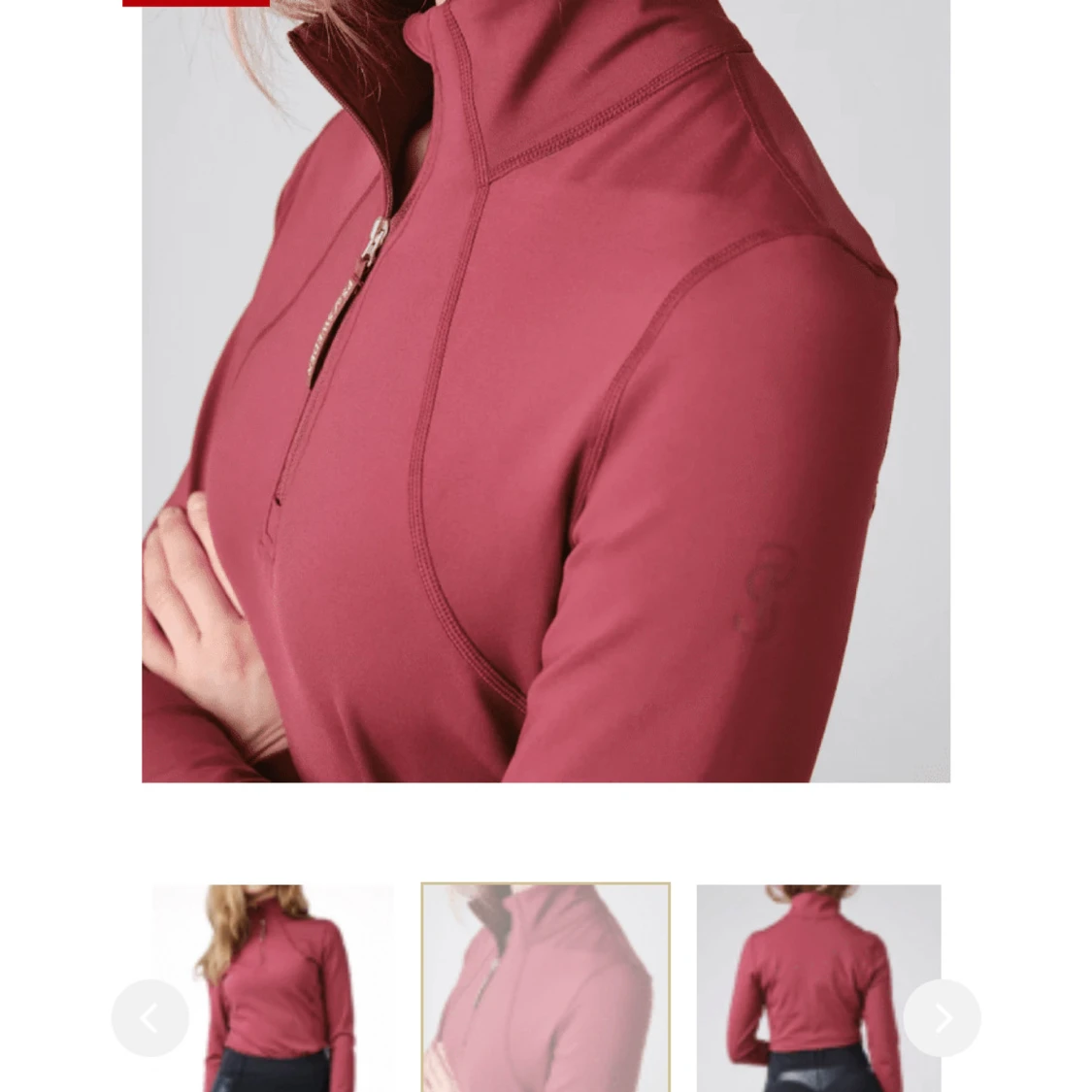 Vinröd träningströja  - 1