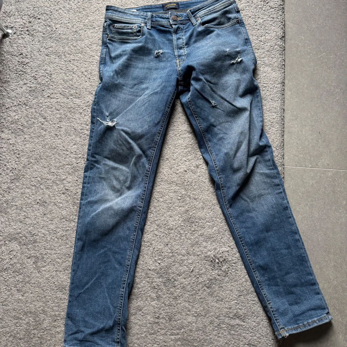 Blå tapered jeans Jack&Jones - 1