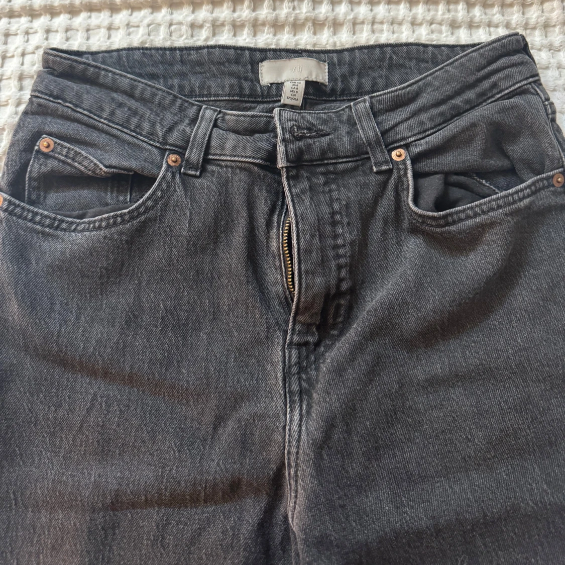 Svarta raka jeans från H&M - 3