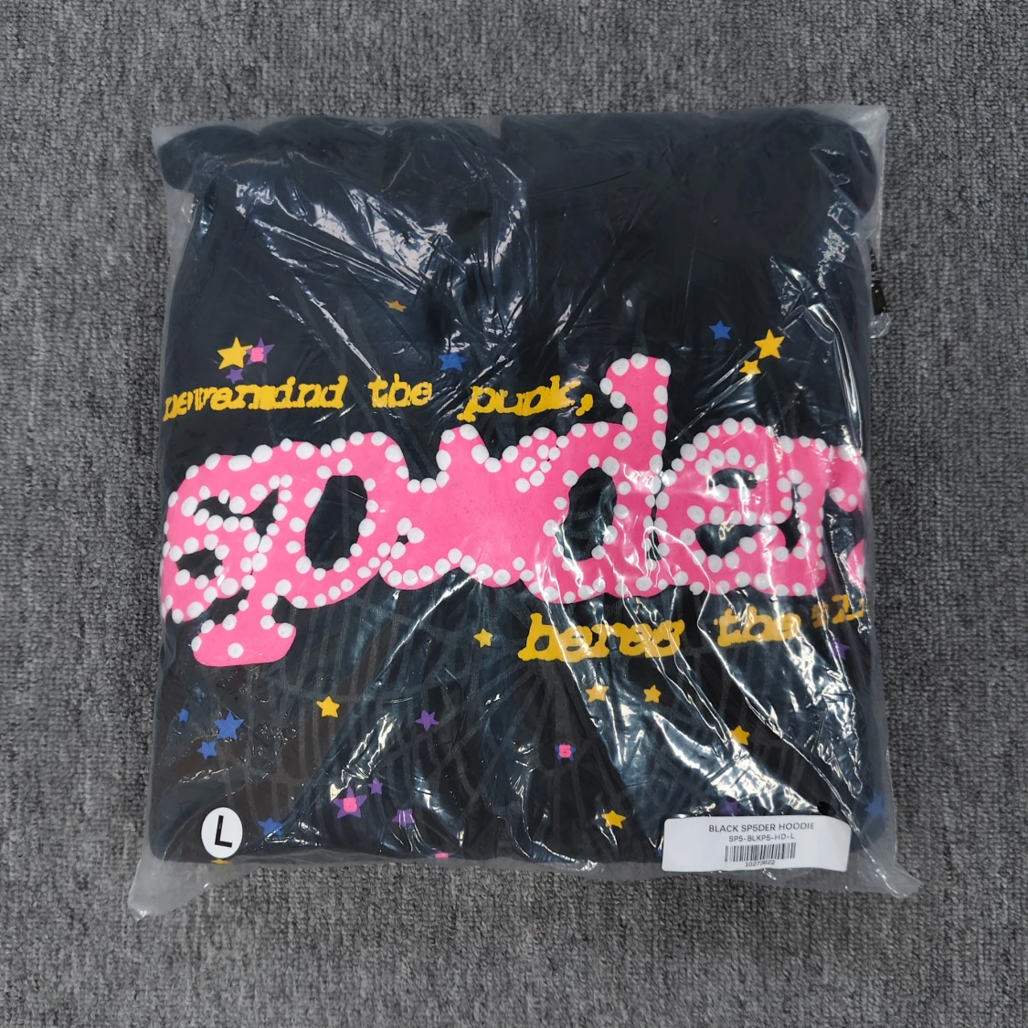 Svart hoodie från Sp5der  - 4