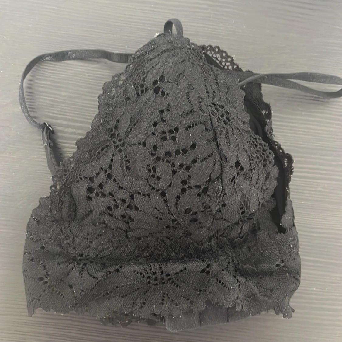 Svart spets bralette från H&M - 3