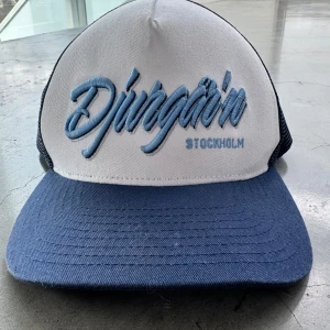 Djurgården keps - Snygg keps med Djurgården Stockholm broderat framtill!🔥 Köpte den när ja va på Djurgården match!🤩 Har anvönt den 3 gånger så den är i topp skick!🔥🔥 inga defekter förekommer!🤩🤩