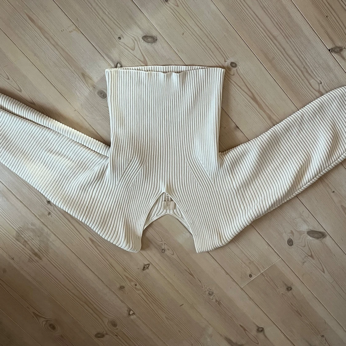 Vit ribbad tröja från H&M - 2