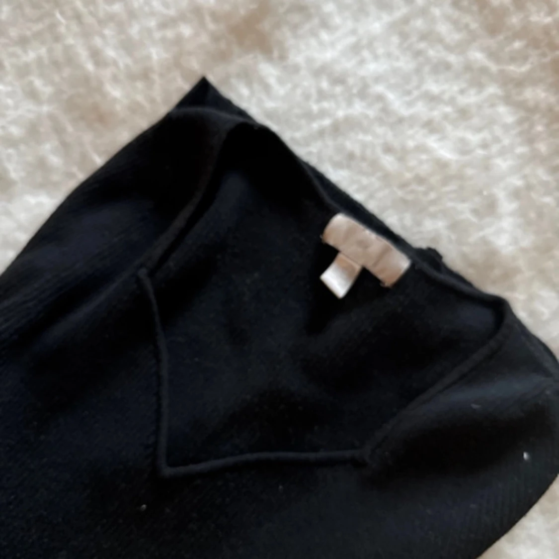 Svart långärmad klänning från H&M - 2