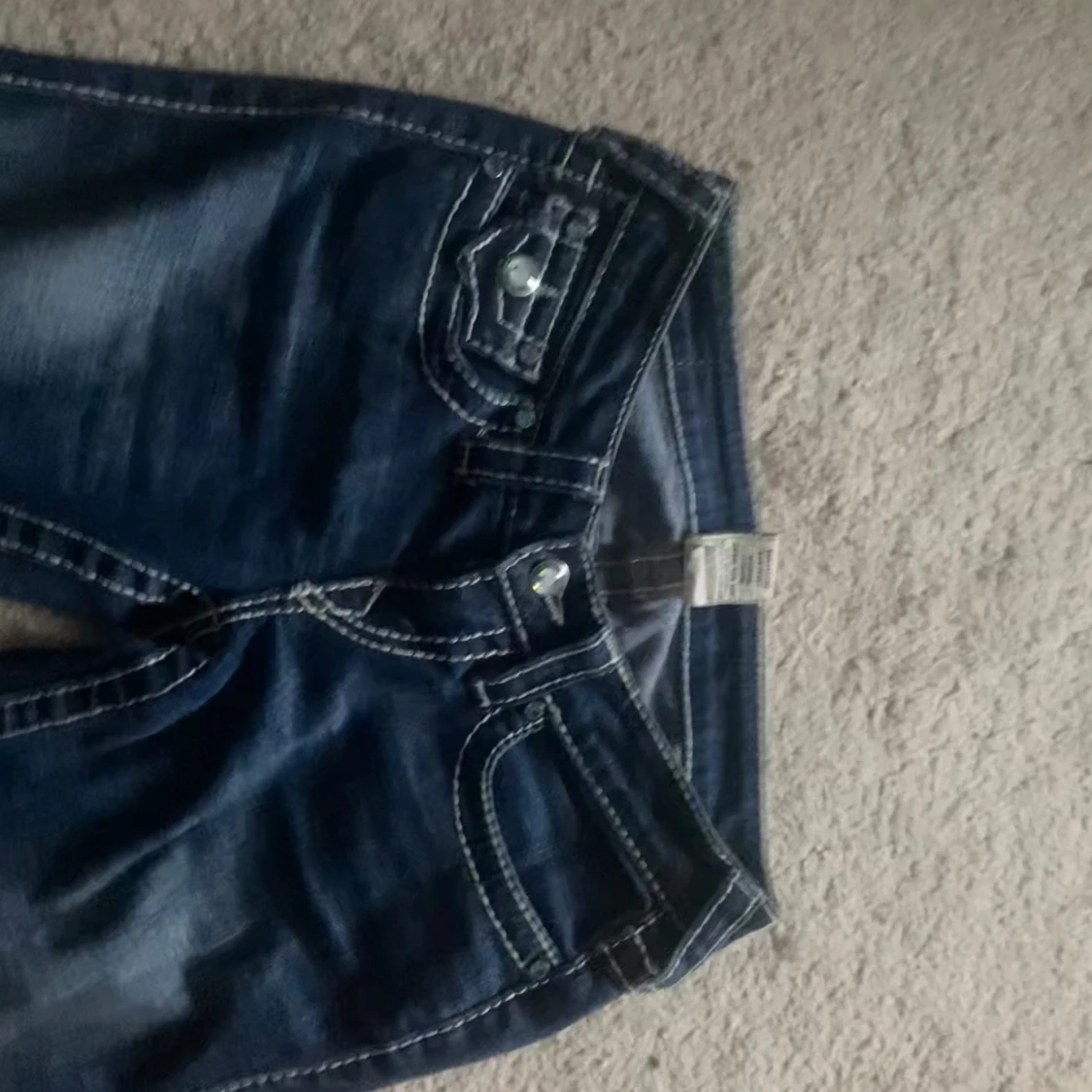 Mörkblå true religion jeans - 1