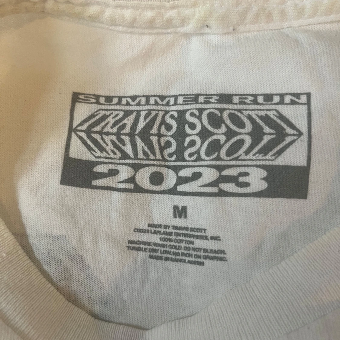 Travis Scott graphic tee Merch 2023 lollapalooza  - 1