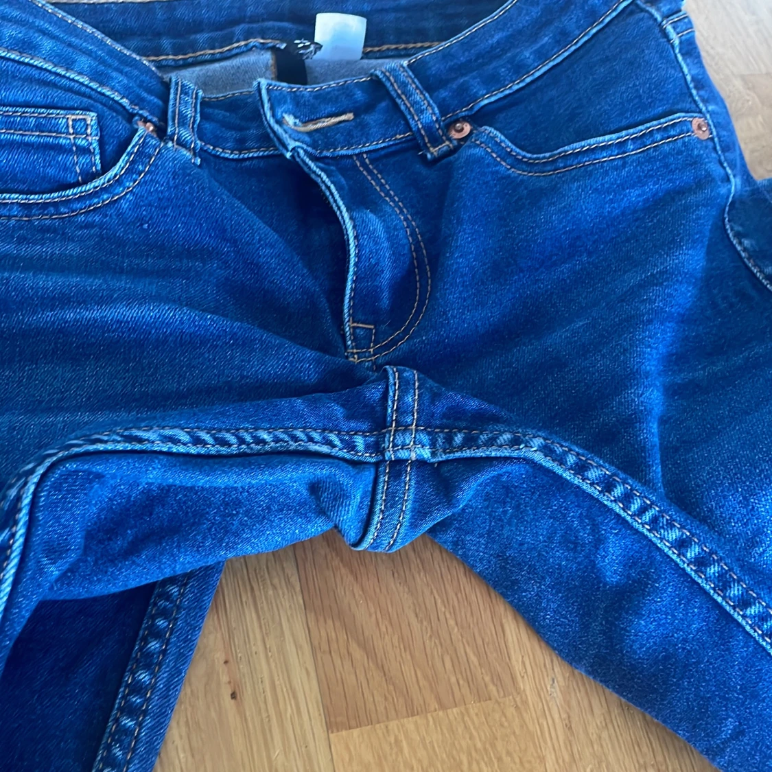 Lågmidjade/midwaist Blå bootcut jeans - 2