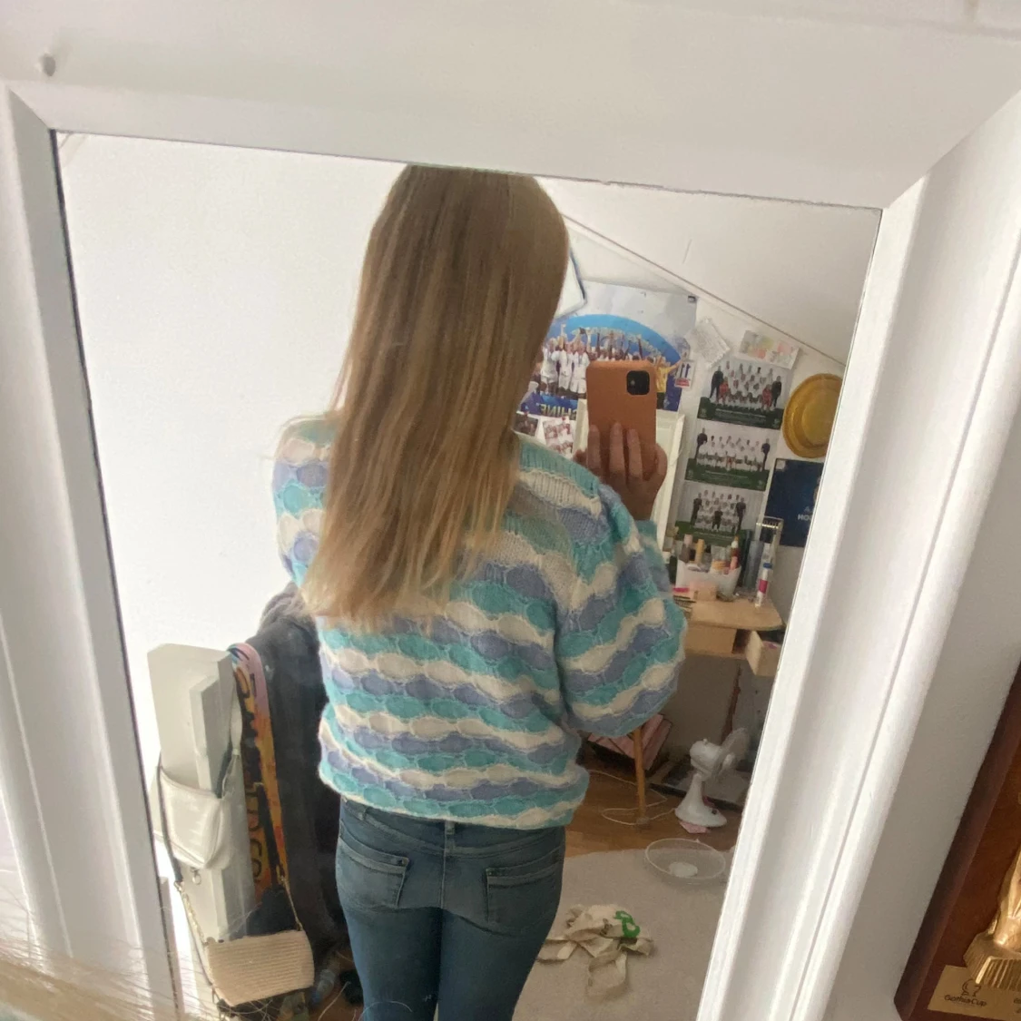 randig stickad tröja Lindex  - 1