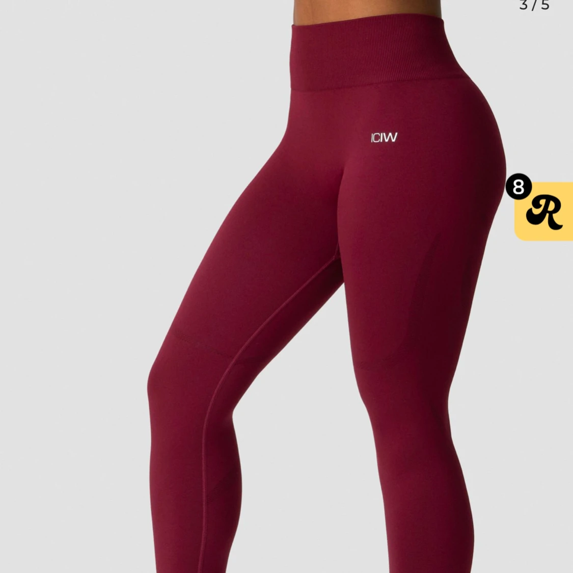 Vinröda seamless leggings från ICANIWILL - 1