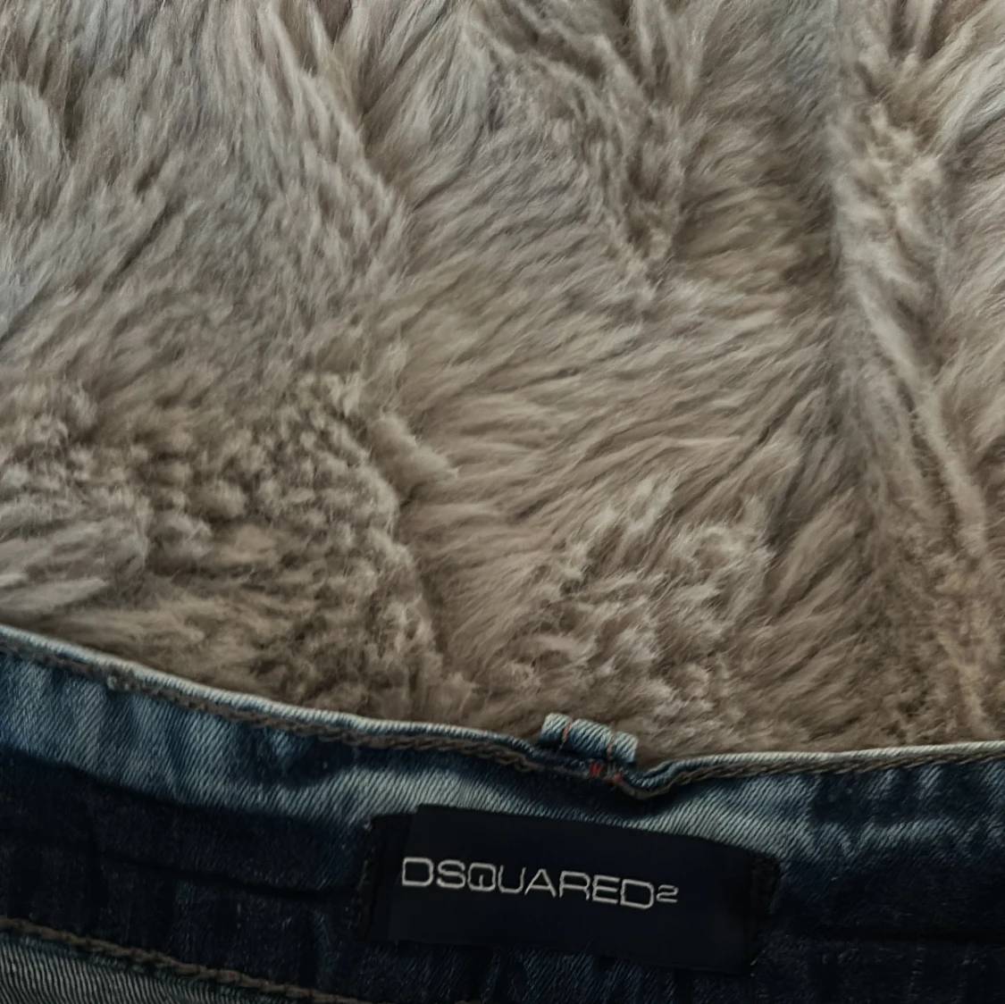 Low waist Ljusblå jeanskjol med slitningar - 4