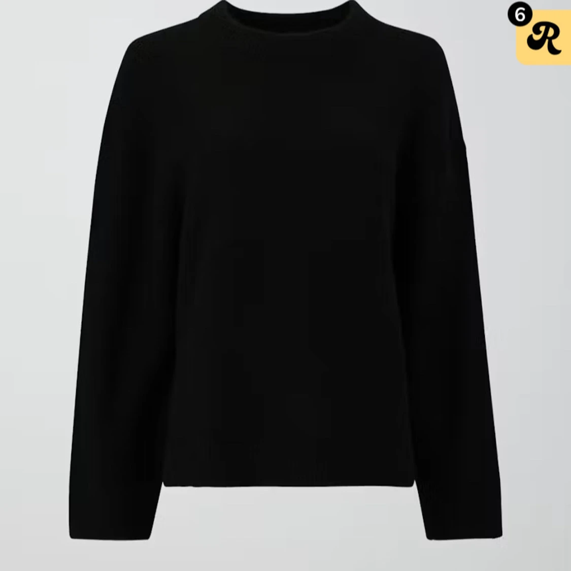 Svart stickad tröja från Gina 