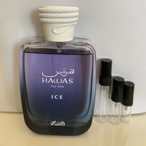 Rasasi Hawas Ice 3ML - Rasasi Hawas Ice samples: 2ml 12kr, 3ml 20kr, 5ml 30kr. Checka min profil för flera storlekar och andra parfym samples.