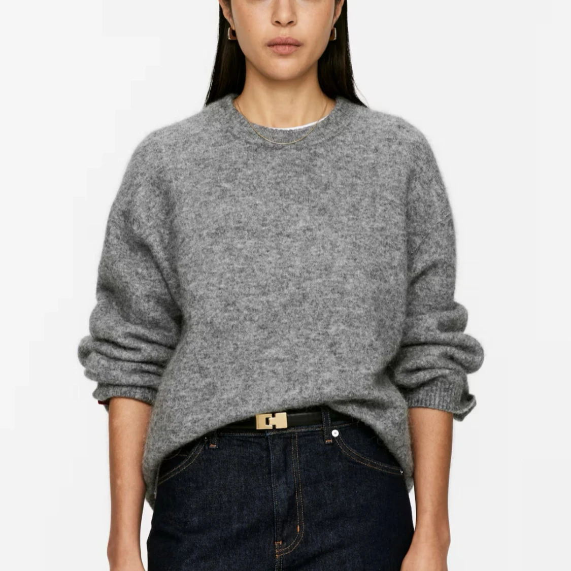 Grå stickad tröja från & hm - 1