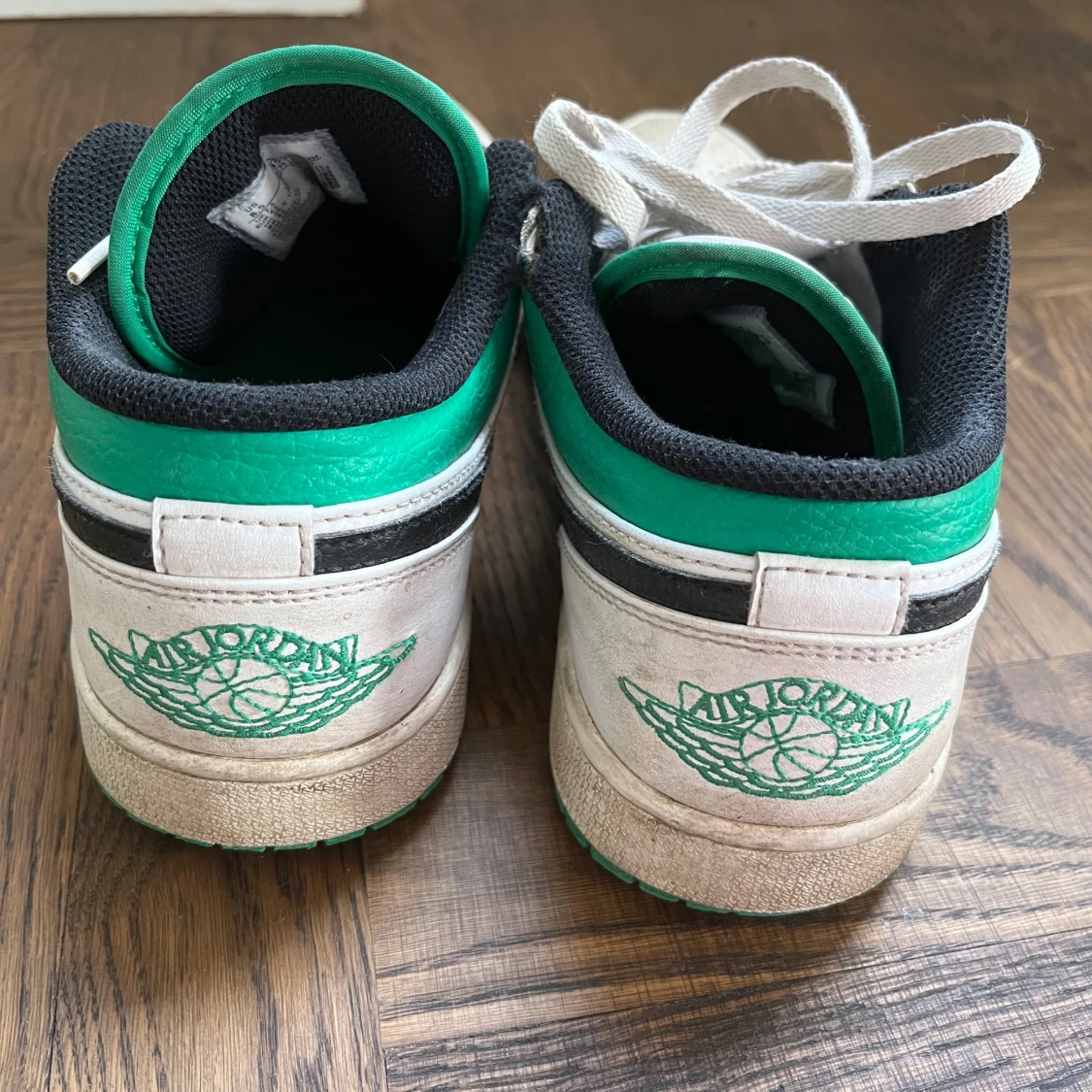 Nike Air Jordan 1 Low vit/grön - 3