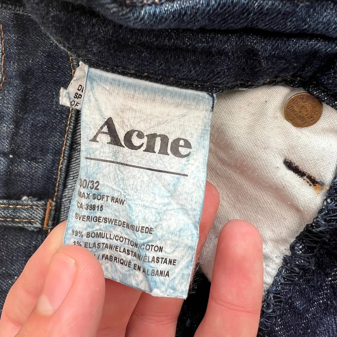Acne Studios Raw Denim Jeans  - 2