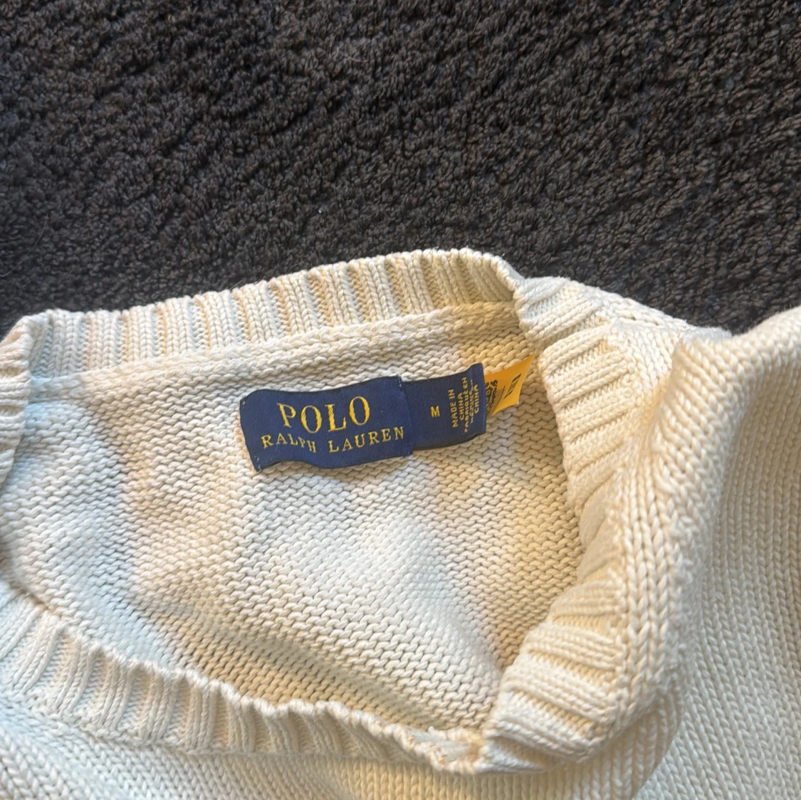 Vit stickad tröja från Polo Ralph Lauren - 2