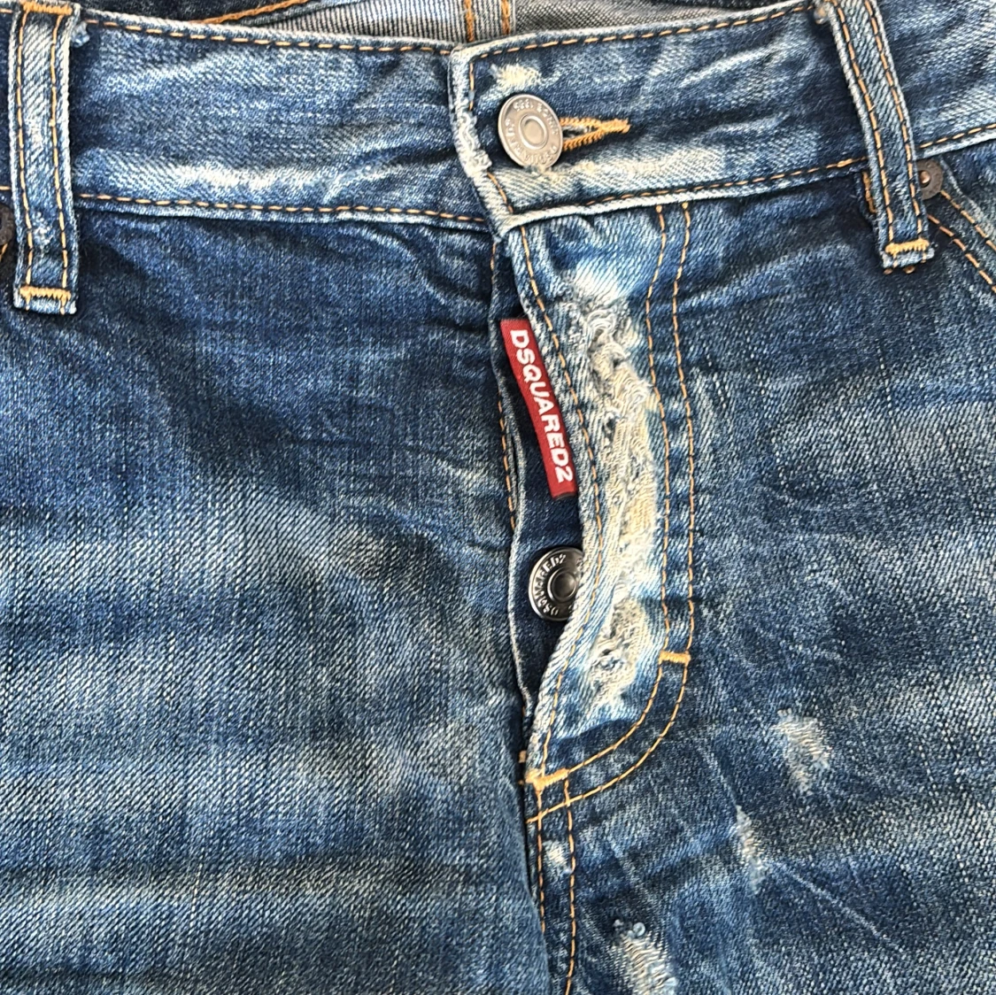 Blå slitna jeans från DSQUARED2 - 4