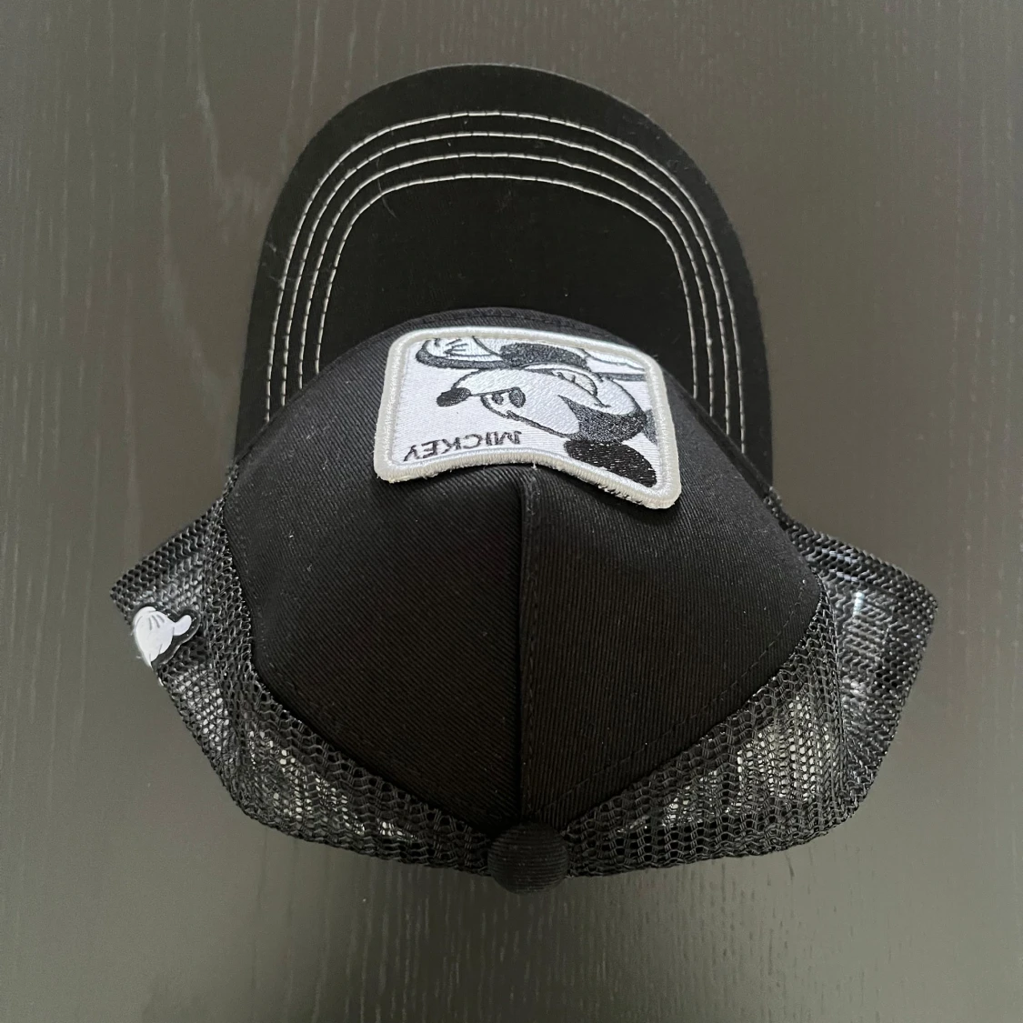 Black and White Mickey Mouse Cap - 1