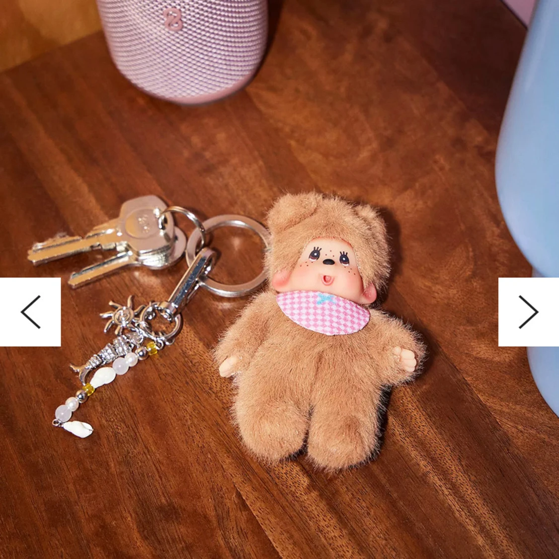 Monchhichi nalle nyckelring / berlock / bag charm - 2