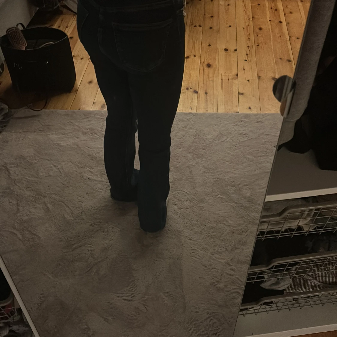 Mörkblå bootcut jeans från Perfect Jeans - 1