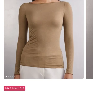 Beige långärmad topp - Snygg beige långärmad topp med en tight passform från intinissimi. Perfekt för sommaren!🥰