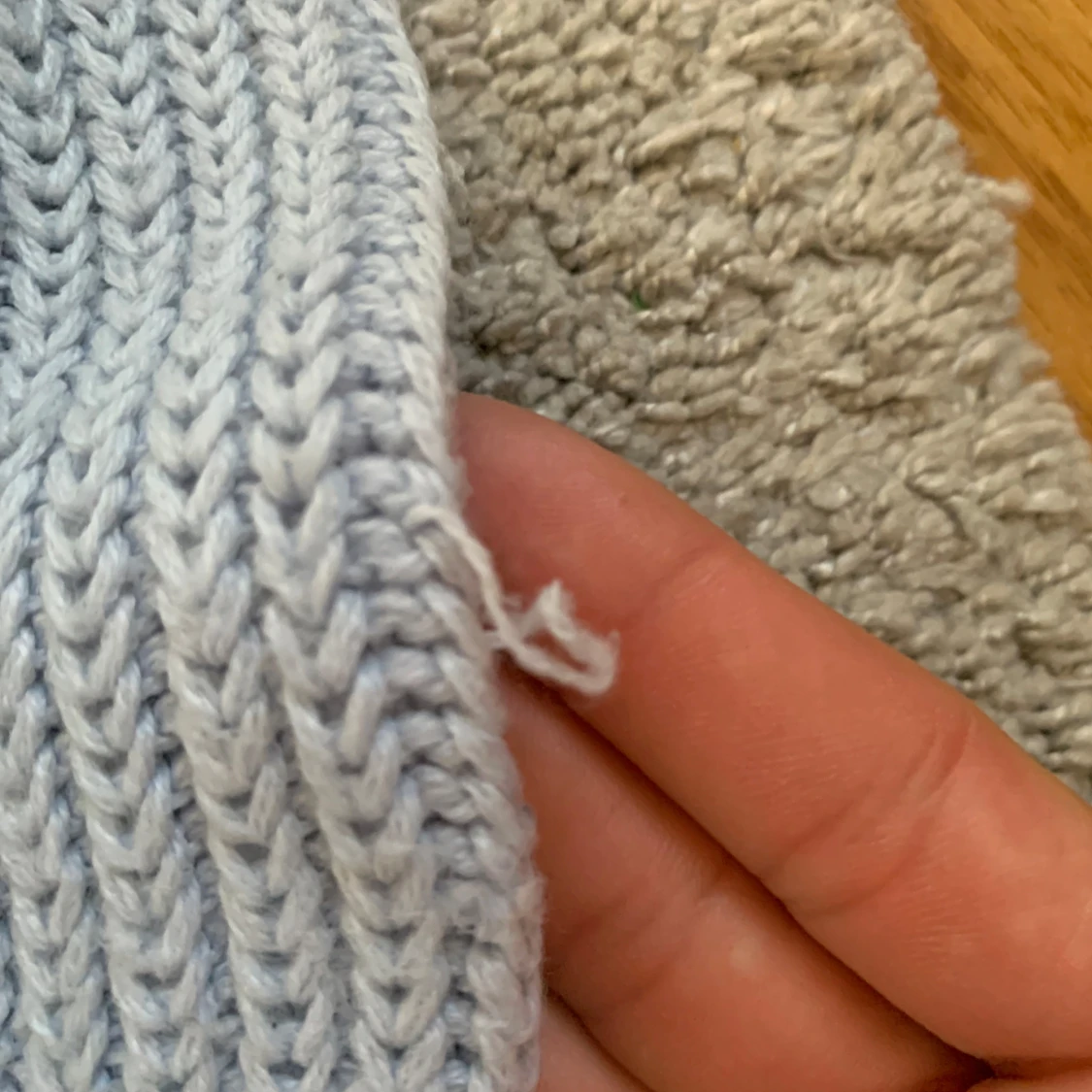 Ljusblå stickad kofta från Name It - 3