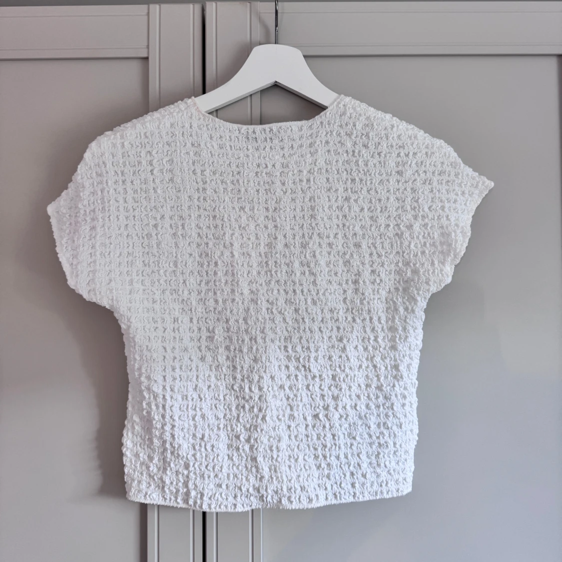 Vit strukturerad topp från Zara - 2