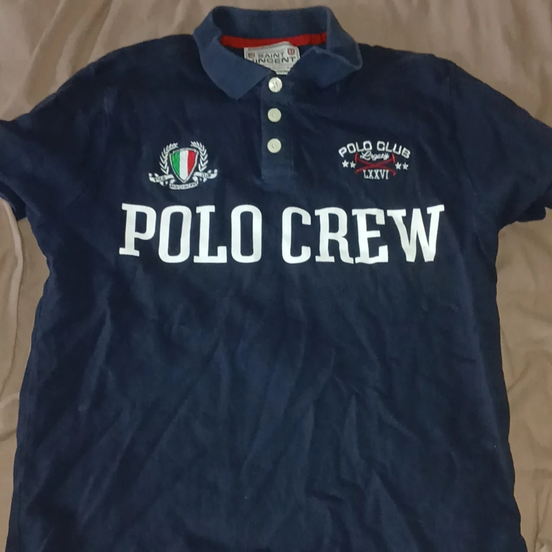 Marinblå pikétröja Saint Vincent S