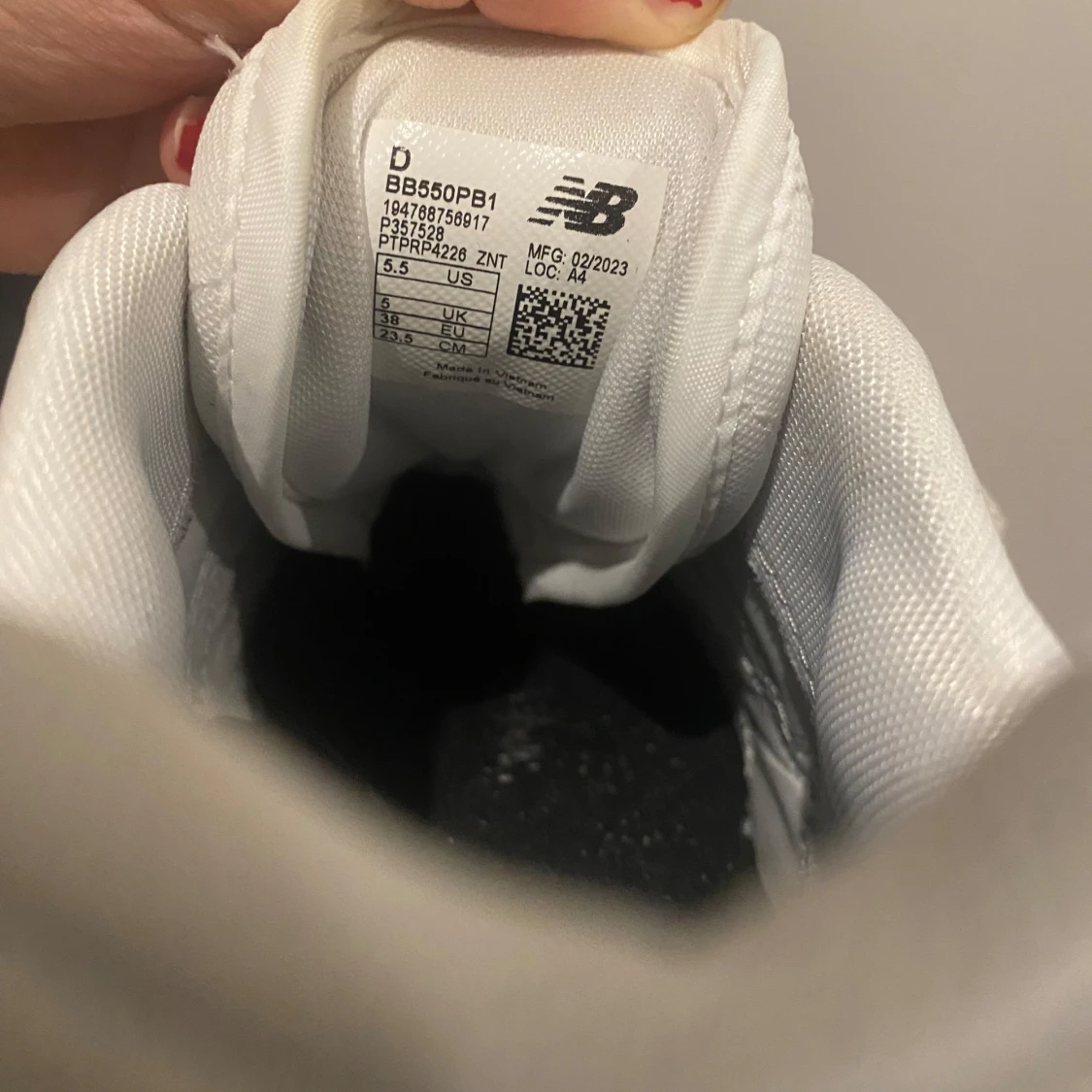 Vita New Balance 550 skor - 3