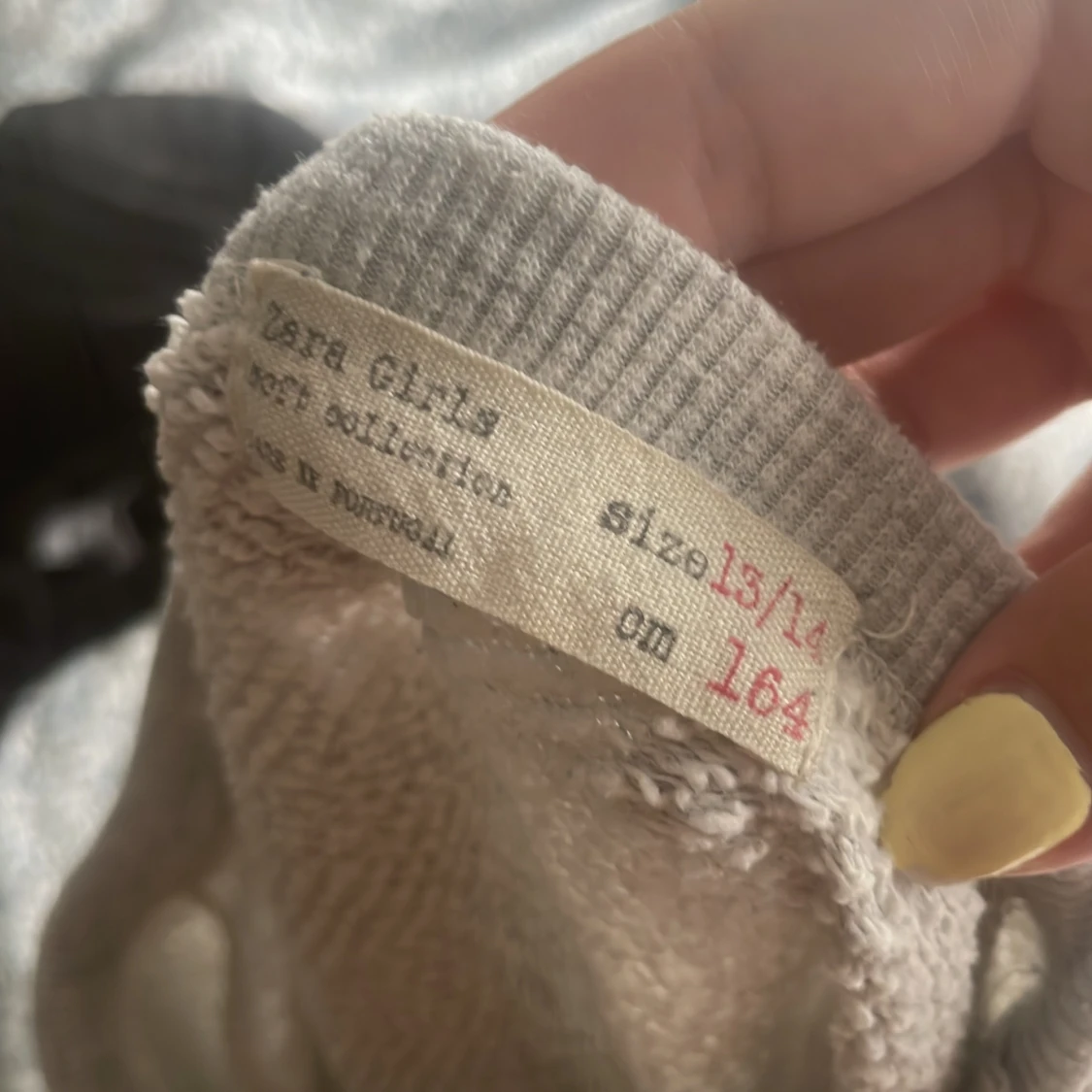 Grå sweatshirt med knytningar Zara - 3