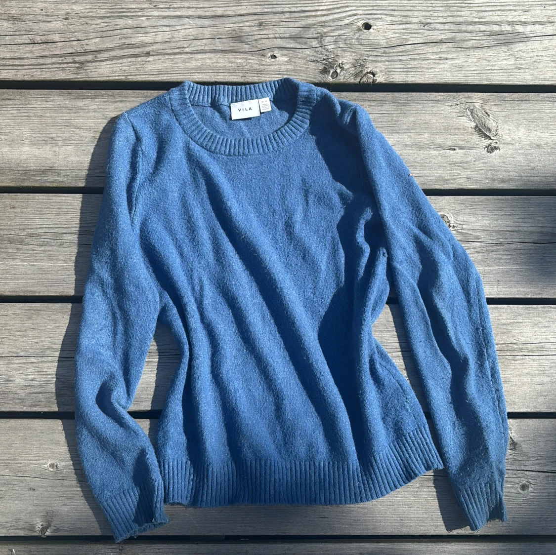 Blå stickad tröja från Vila XS - 2