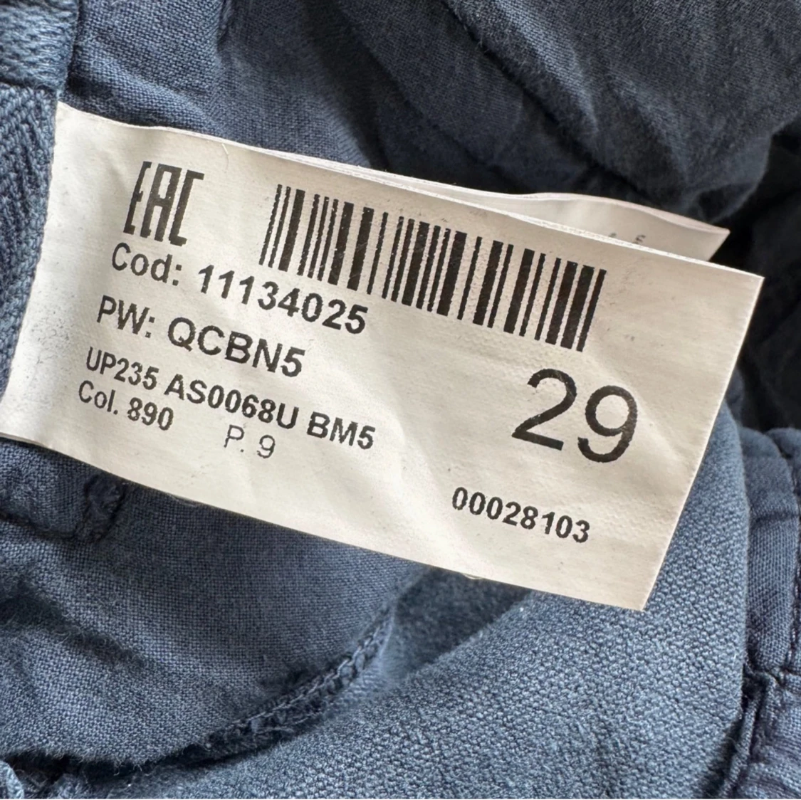 Blå chinos från Dondup, stl 29 - 3