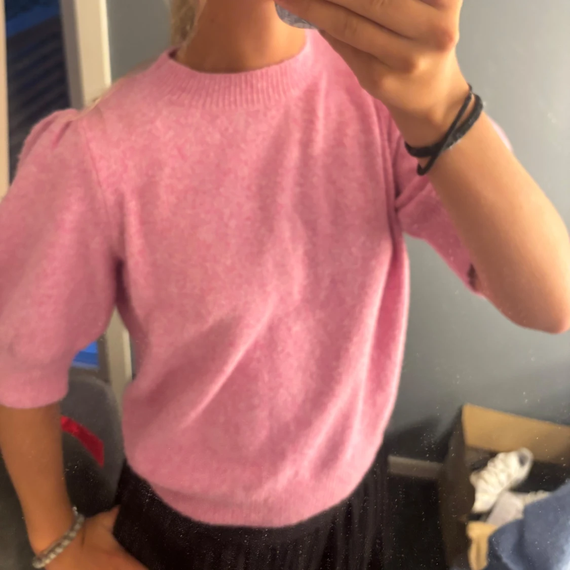 Rosa stickad tröja från Vero Moda - 1