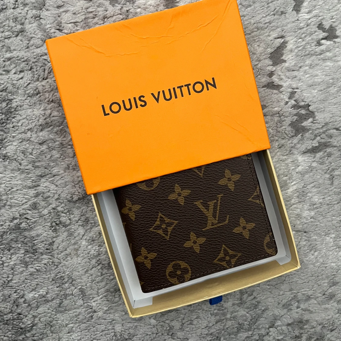 Louis Vuitton brun plånbok monogram