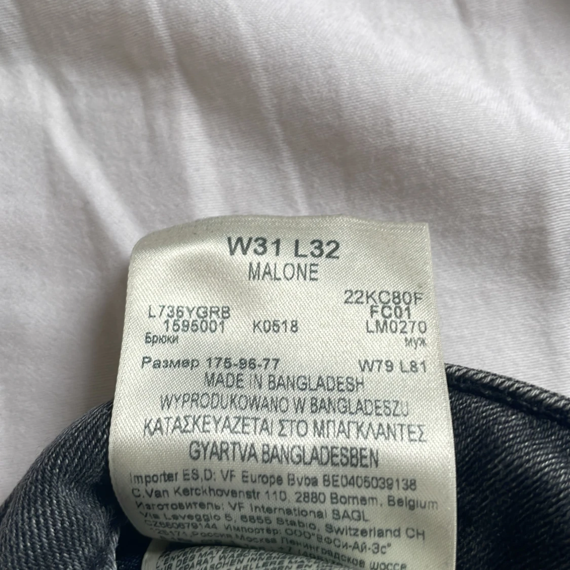 Svarta jeans Malone från Lee W31 L32 - 2