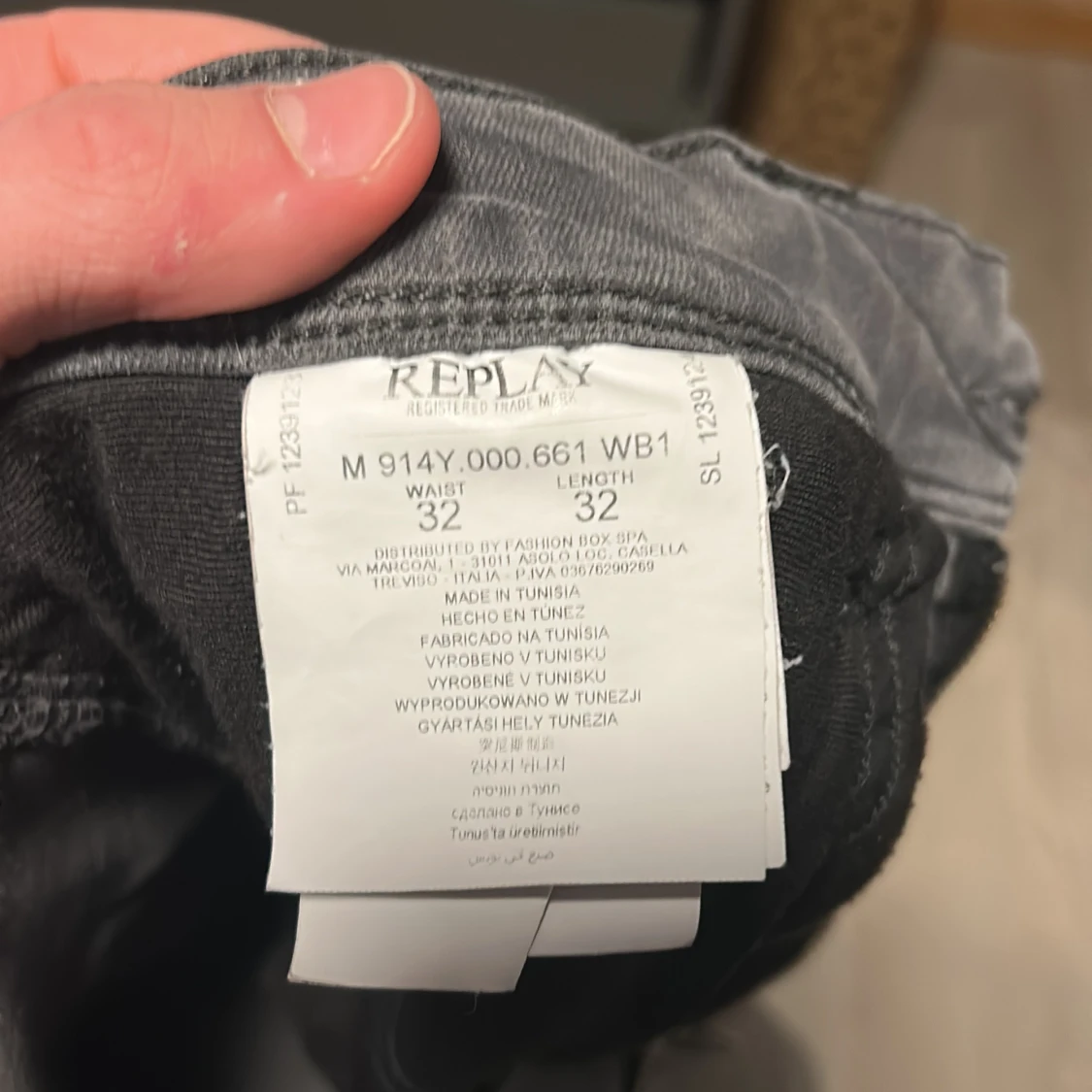 Gråa Replay Anbass jeans   - 2