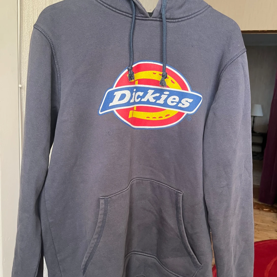 Grå/blå hoodie från Dickies